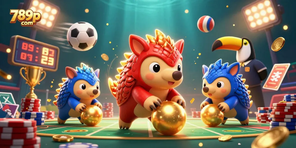 Experience thrilling gameplay at 789p com as pangolins roll through poker chip chaos.