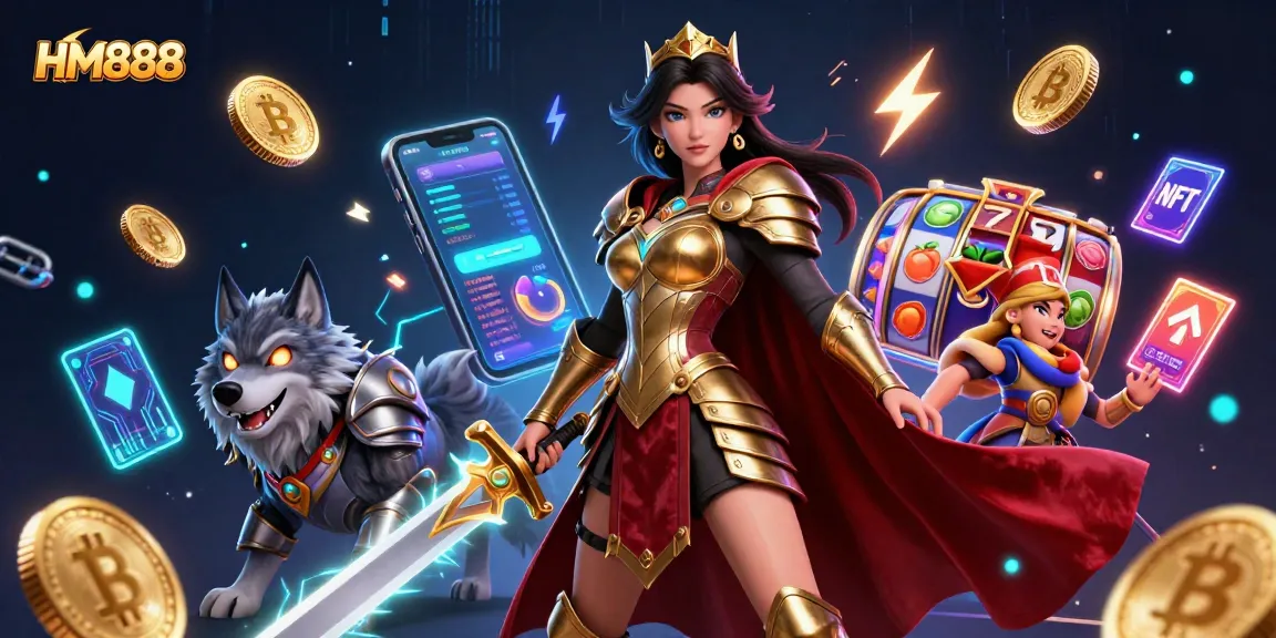 Engage with thrilling HM888 slot games featuring a warrior queen and her armored wolf companion.