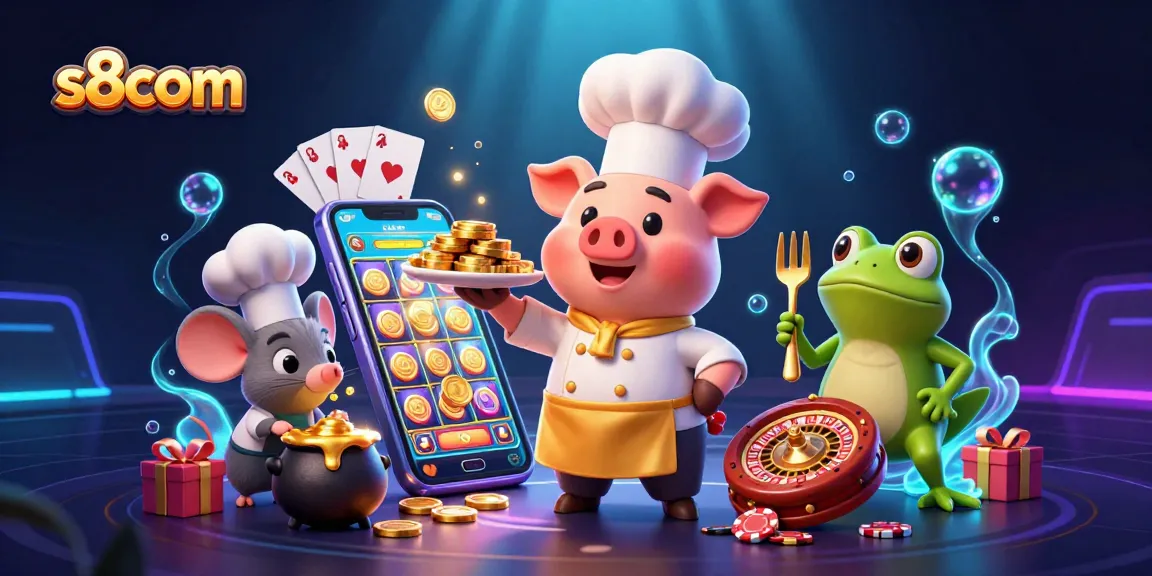 Experience thrilling slots and winning moments at s8com with vibrant casino characters and gold coins.