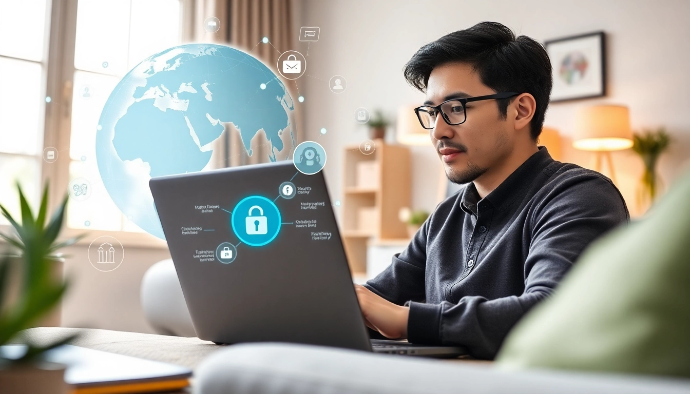 快连官网: Showcase of a user enjoying secure global network acceleration services in a modern workspace.