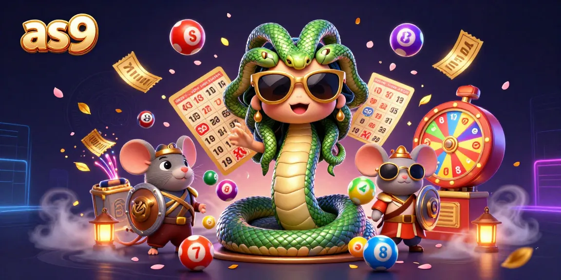 Join the fun with as9's lively lottery scene featuring Medusa and a warrior mouse.